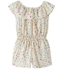 Name it Buksedragt - NmfVinaya - Almond Milk/Cute Flowers