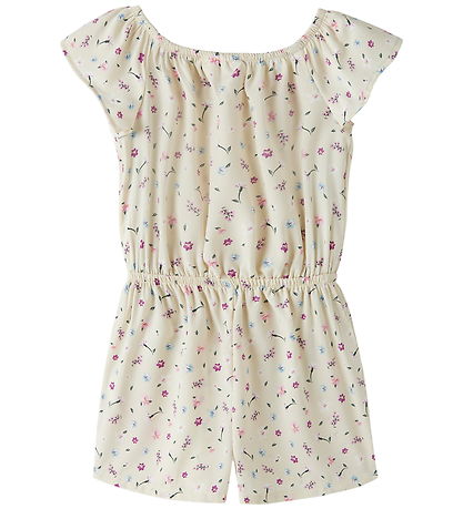 Name it Buksedragt - NmfVinaya - Almond Milk/Cute Flowers