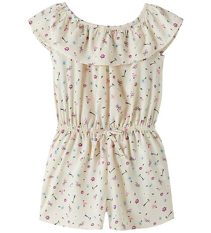 Name it Buksedragt - NmfVinaya - Almond Milk/Cute Flowers