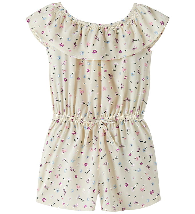 Name It Sommerdragt - NmfVinaya - Almond Milk/Cute Flowers billede