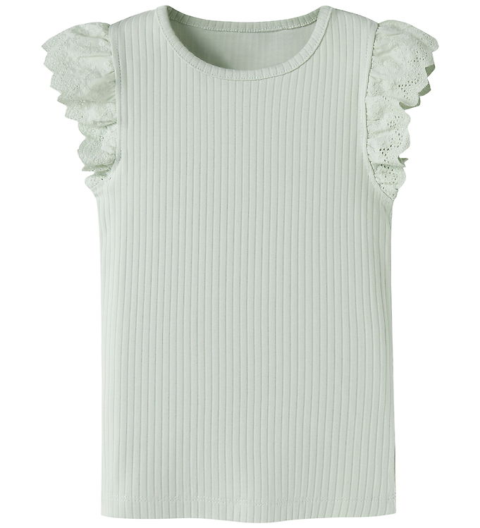 Name It T-shirt - Rib - NmfHavelle - Pale Aqua