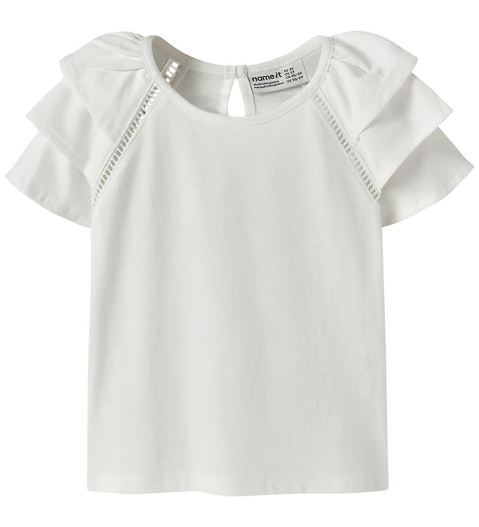 Name It NmfHuda - T-shirt - Hvid - 104