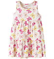 Name it Kjole - NmfVigga - Bright White/Pink Butterfly