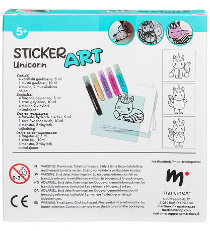 Sticker Art Tusser - Unicorn
