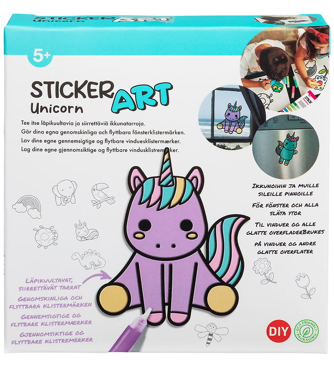 Sticker Art Kreasæt - Unicorn
