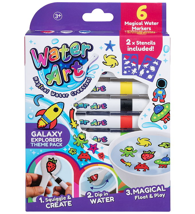 Water Art Kreasæt - 6 stk - Galaxy Explorers