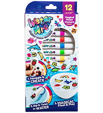 Water Art Tusser - 12 stk - Magical Water Markers & Spoon