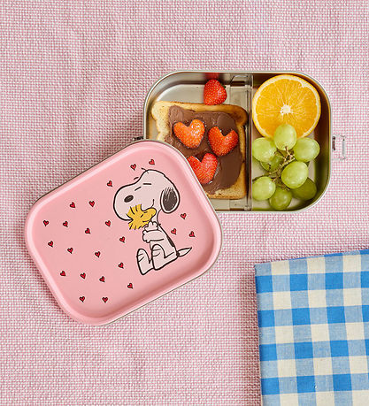 Rice Madkasse - Rustfrit Stål - Stor - m. 2 Rum - Divider and Pi