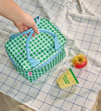 Rice Taske - Lille - Blå/Grøn Checkers
