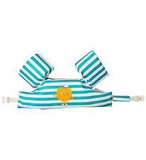 SunnyLife Svømmevest - 3-6 År - Poppy The Peach/Green Stripe