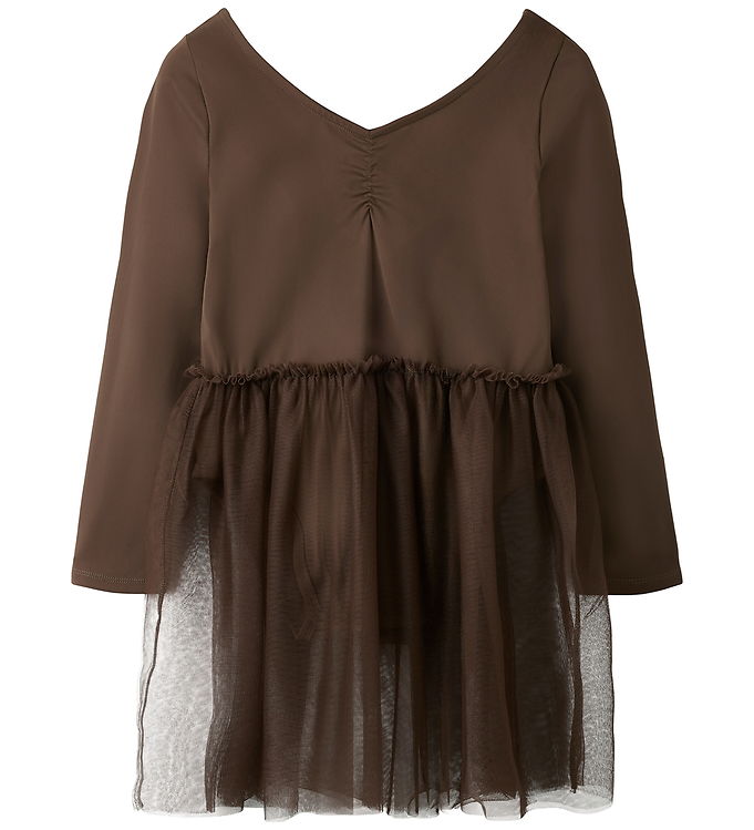 Name It Daisy - Børn Gymnastikdragt Kjole - Brun - 104