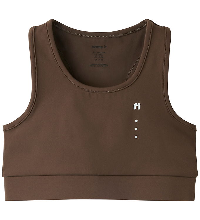 Name It Diana - Børne Sportstop - Brun - 122-128
