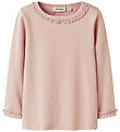 Lil Atelier Bluse - NmfLayo - Peach Whip m. Blonder