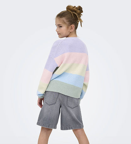 Kids Only Shorts - Wide - KogComet - Medium Grey Denim