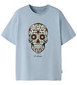 Name It T-shirt - NkmHips - Blue Fog m. Kranie