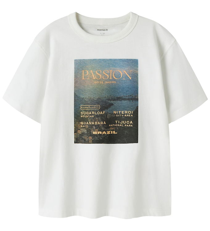 Name It Huste - T-shirt - Hvid - 146-152