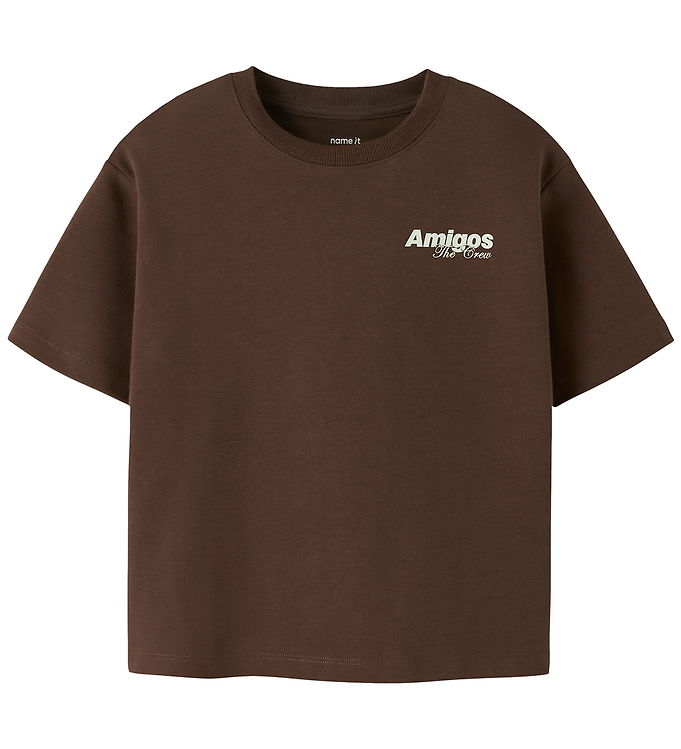 Name It Holle - T-shirt - Brun - 122-128