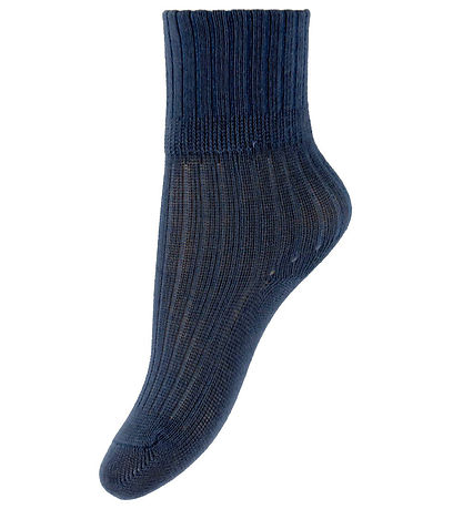 Name It Strømper - 3-pak - Rib - NbmNobbu - Chateau Gray/Blue Fo