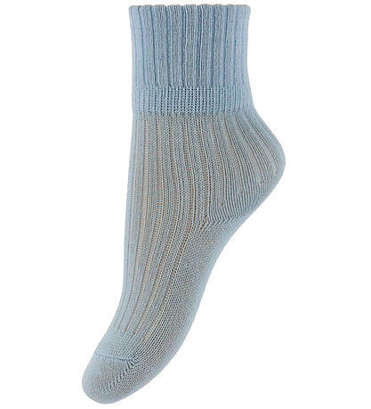 Name It Strømper - 3-pak - Rib - NbmNobbu - Chateau Gray/Blue Fo