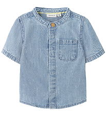 Name It Skjorte - NbmLeo - Light Blue Denim