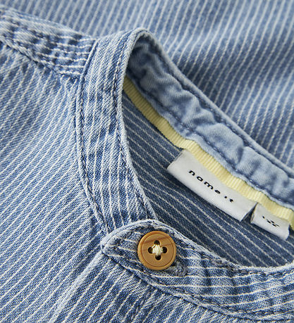 Name It Skjorte - NbmLeo - Light Blue Denim