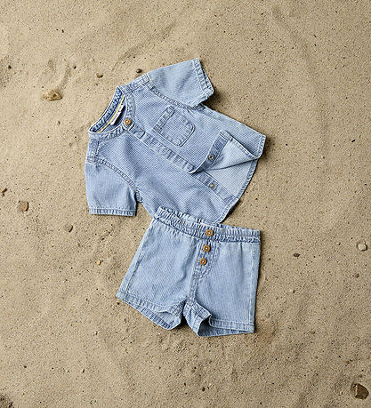 Name It Skjorte - NbmLeo - Light Blue Denim