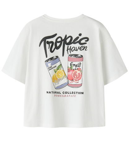 Name It T-shirt - NkfHaima - Bright White/Tropic Haven