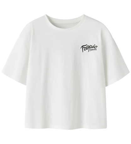 Name It T-shirt - NkfHaima - Bright White/Tropic Haven