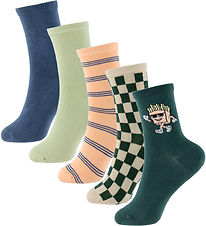 Name It Strømper - 5-pak - NkmVaks - Chateau Gray