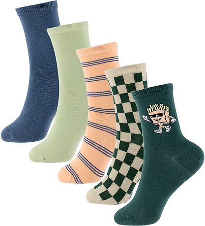 Name It Strømper - 5-pak - NkmVaks - Chateau Gray