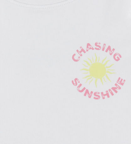 Name It T-shirt - NkfVix - Bright White/Chasing Sunshine