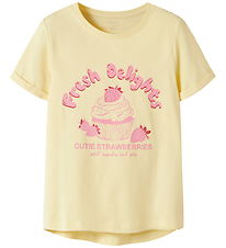 Name It Stuttermabolur - NkfVix - Double Cream/Nýjar sælgætisvei