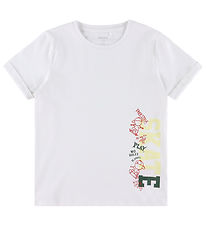 Name It T-shirt - NkmVux - Bright White/Skate Boy