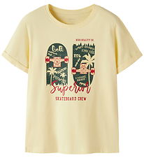 Name It T-shirt - NkmVux - Double Cream/Skate