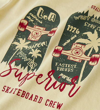 Name It T-shirt - NkmVux - Double Cream/Skate