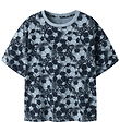 Name It T-shirt - NkmVeldo - Blue Fog/Football