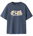 Name It T-shirt - NkmVeldo - Vintage Indigo/Goal