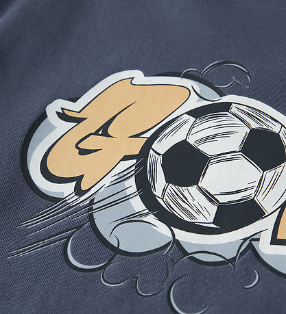 Name It T-shirt - NkmVeldo - Vintage Indigo/Goal