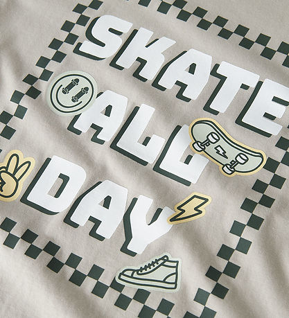 Name It T-shirt - NkmVeldo - Chateau Gray/Skate