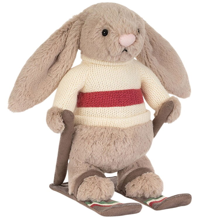 Jellycat Bamse - 20x16 cm - Bashful Bunny Gold Medal Ski Outfit