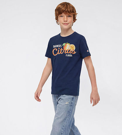 Champion T-shirt - Navy m. Print