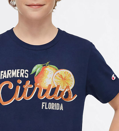 Champion T-shirt - Navy m. Print