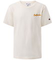 Champion T-shirt - Råhvid m. Print