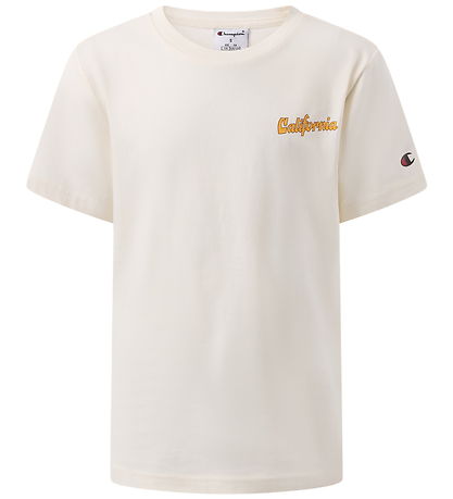 Champion T-shirt - Råhvid m. Print