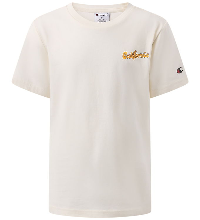Champion T-shirt - Råhvid m. Print