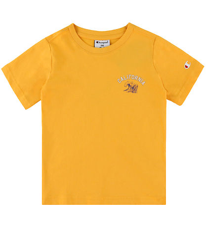 Champion T-shirt - Orange m. Print