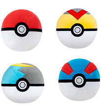 Pokémon Bamse - 10 cm - Pokeball - Assorteret