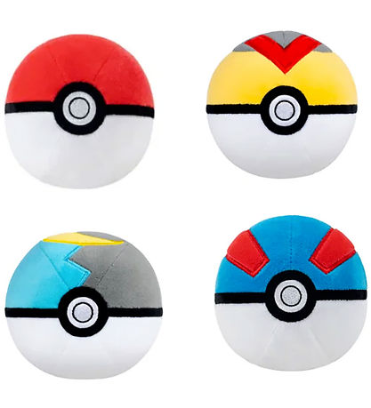 Pokémon Bamse - 10 cm - Pokeball - Assorteret