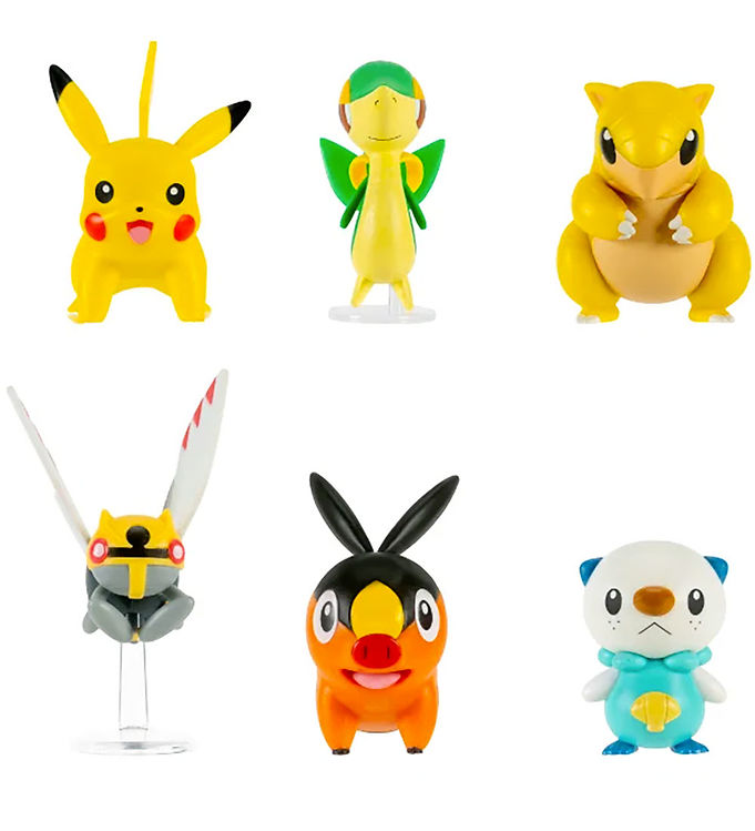 Pokémon Figurer - 6-pak - Battle Figure
