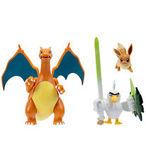 Pokémon Figurer - 3-pak - Battle Ready - Charizard/Eevee/Sirfetc